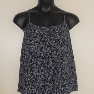 Blue and White Star Print Cami Top
